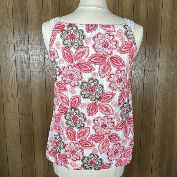 LOFT Pink and Brown Floral Camisole - Picture 2 of 3